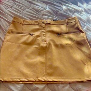 Gold skirt 2x
